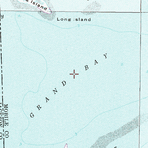 Topographic Map of Grand Bay, MS