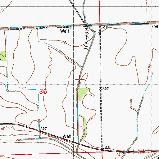 Topographic Map of Herron Bayou, MS