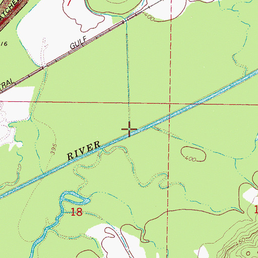 Topographic Map of Jaybird Creek, MS