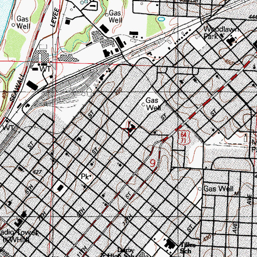 Topographic Map of Howard Elementary School, AR