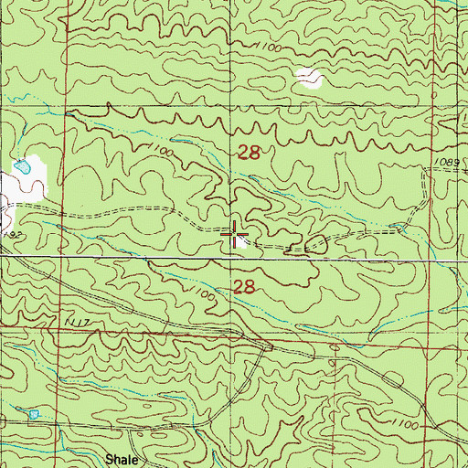 Topographic Map of Marble Hill School (historical), AR