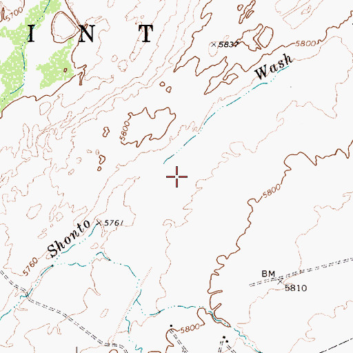 Topographic Map of Klethla Valley, AZ