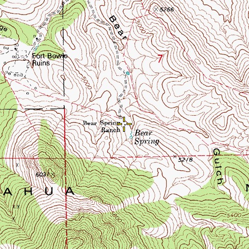 Topographic Map of Knape Ranch, AZ