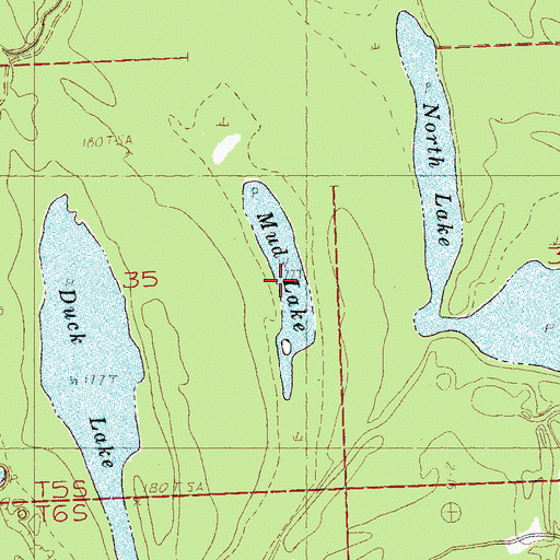 Topographic Map of Mud Lake, MS