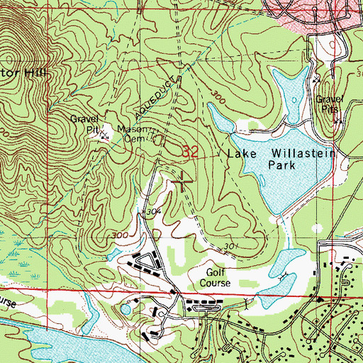 Topographic Map of Highland School (historical), AR