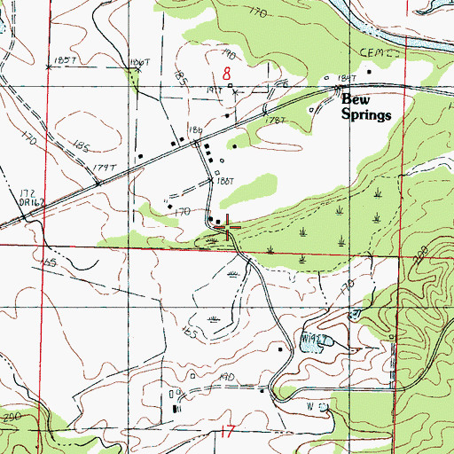 Topographic Map of Pleasant Hill Church Number 2, MS
