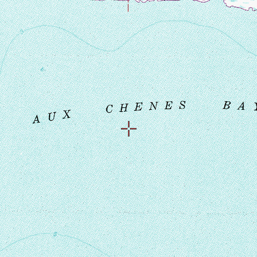 Topographic Map of Point Aux Chenes Bay, MS