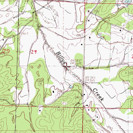 Topographic Map of Simpson Creek, MS