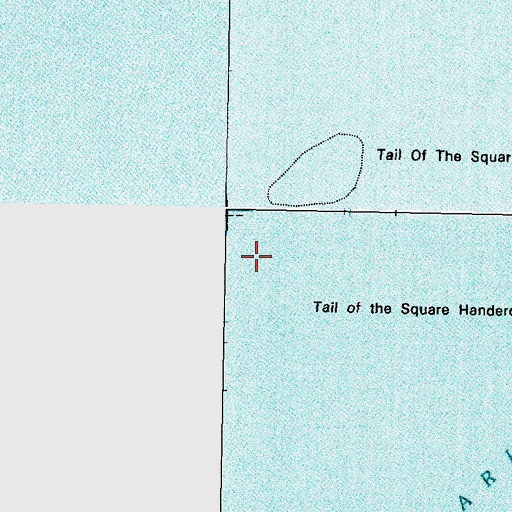 Topographic Map of Tail of the Square Handkerchief Shoal, MS