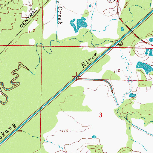 Topographic Map of Turkey Creek, MS