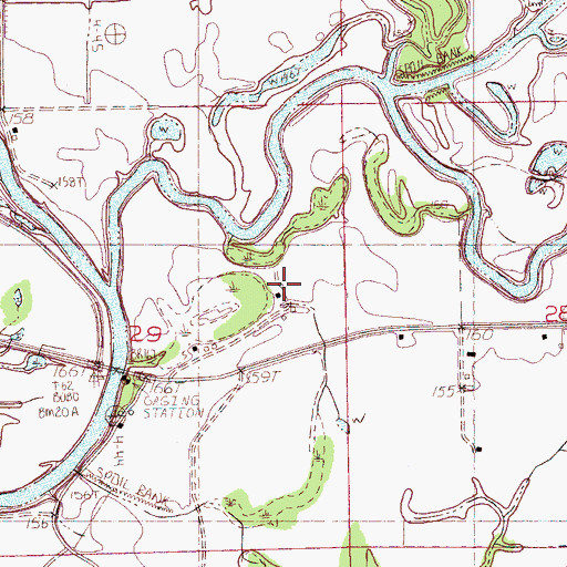 Topographic Map of Whites Chapel, MS