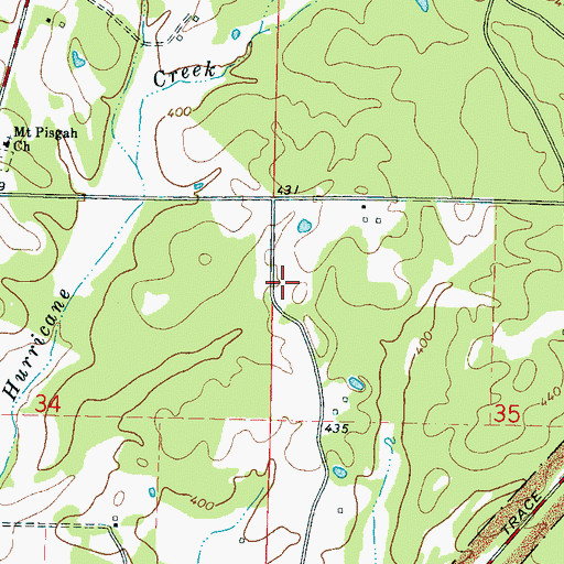Topographic Map of WEXA-FM (Eupora), MS