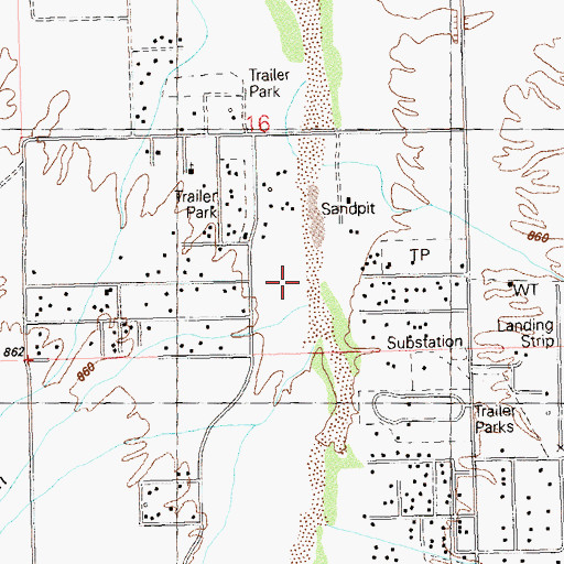 Topographic Map of La Cholla Wash, AZ