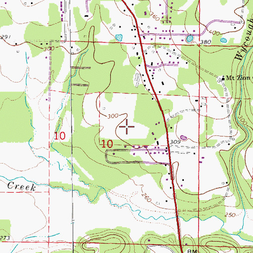 Topographic Map of Southside Elementary School, AR