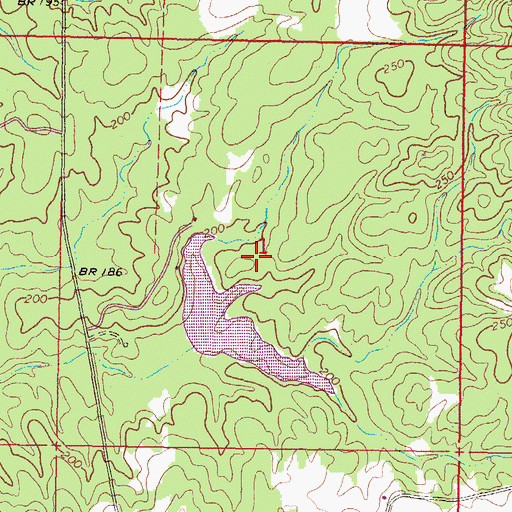 Topographic Map of John Christian Lake Dam, MS
