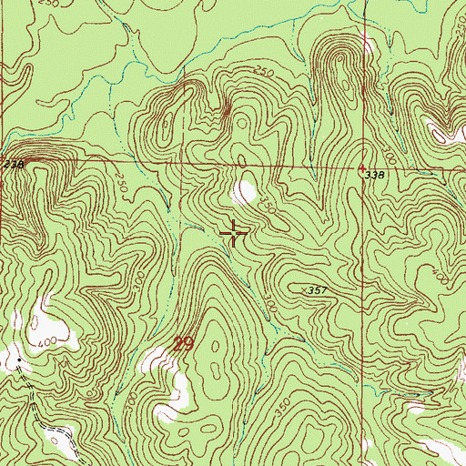 Topographic Map of Masonite Nursery Reservoir Dam, MS