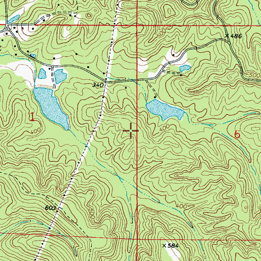 Topographic Map of James Gilbert Pond Dam, MS