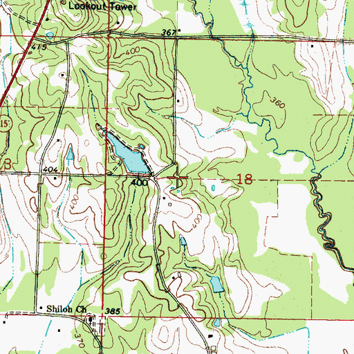 Topographic Map of R Doolittle Pond Dam, MS