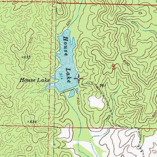 Topographic Map of Union Sportsman Club Lake Dam, MS