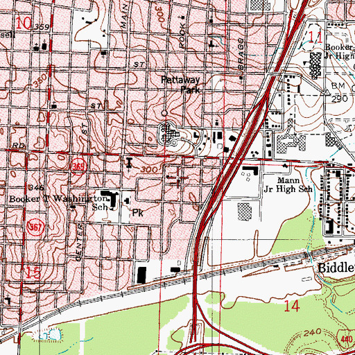 Topographic Map of Duncan United Methodist Church, AR
