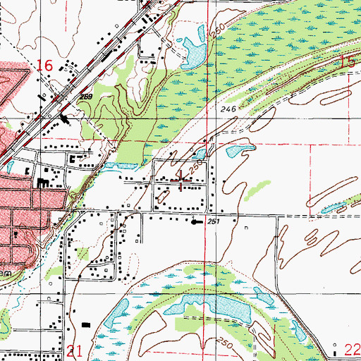 Topographic Map of Eureka Garden, AR