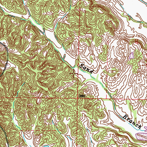 Topographic Map of Chiwapa Structure 24 Dam, MS