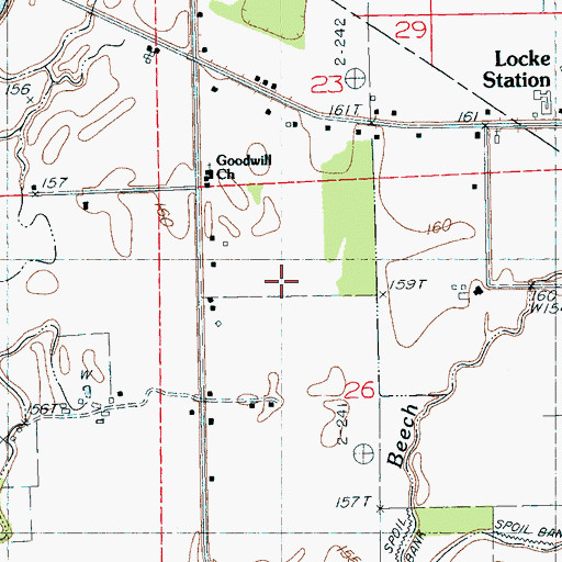 Topographic Map of Lower Tallahatchie River Y-10-35 Dam, MS
