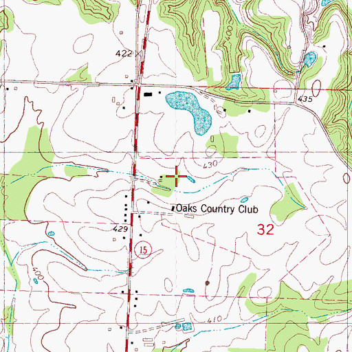 Topographic Map of Doctor E E Bramlitt Pond Dam, MS