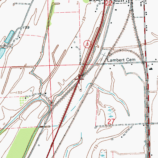 Topographic Map of Yarbrough, MS