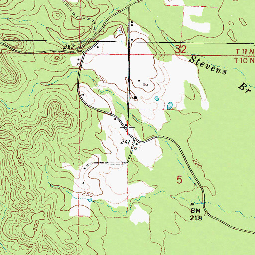 Topographic Map of Coyt (historical), MS