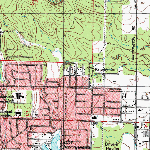 Topographic Map of North Hills Manor, AR