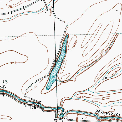 Topographic Map of Trout Lake, MS