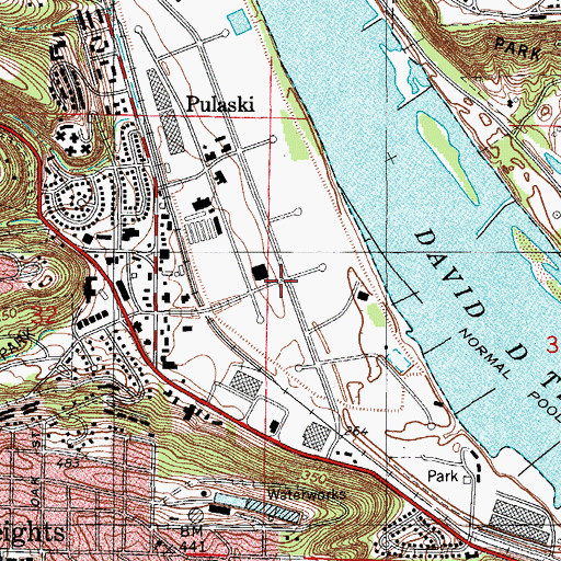 Topographic Map of Riverdale Business Park, AR