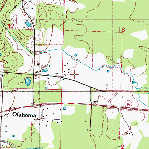 Topographic Map of Watkins Store (historical), MS