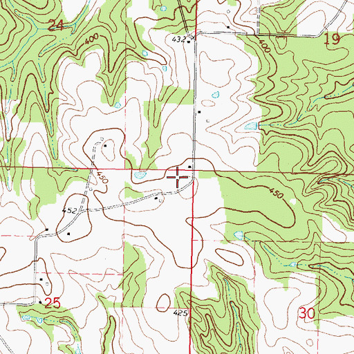 Topographic Map of Forest Hill School (historical), MS