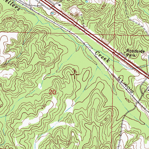 Topographic Map of Patterson School (historical), MS