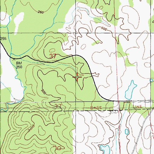 Topographic Map of Rose Hill (historical), MS