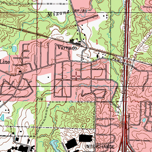 Topographic Map of Westover, MS