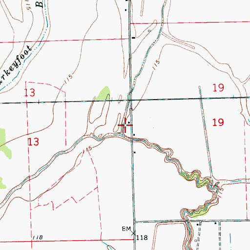 Topographic Map of Rock of Ages Church (historical), MS