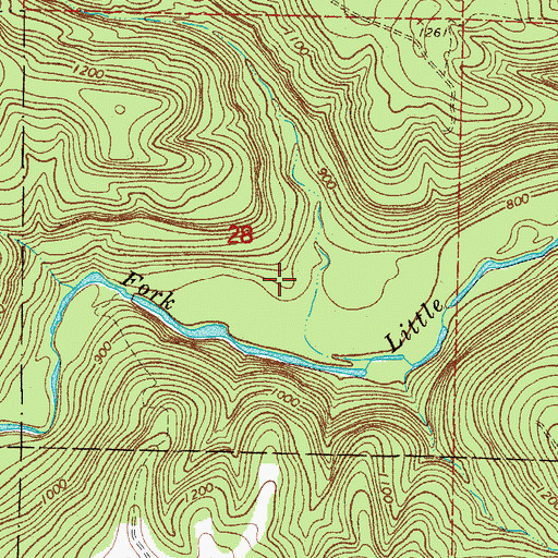 Topographic Map of Latham (historical), AR