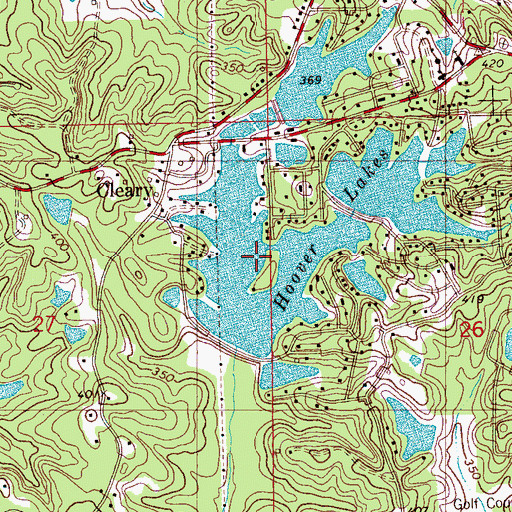 Topographic Map of Reno Sportsman Lake, MS
