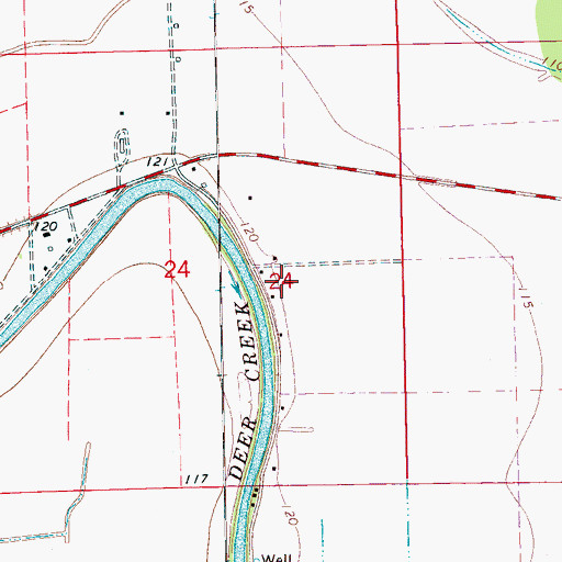 Topographic Map of Osseola, MS