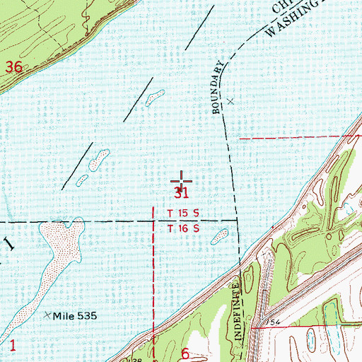 Topographic Map of Warfield Point, MS
