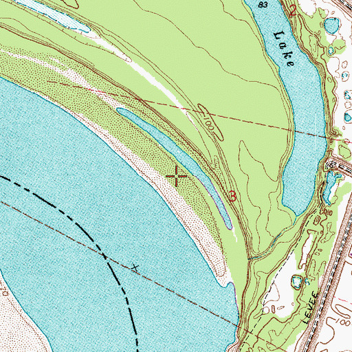 Topographic Map of Fitler Bar, MS