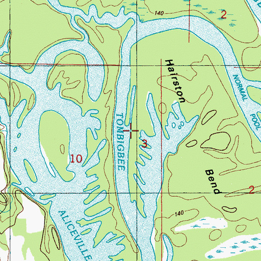 Topographic Map of Bar Number 7, MS