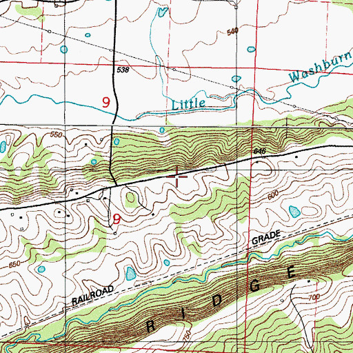 Topographic Map of Township of Barber, AR