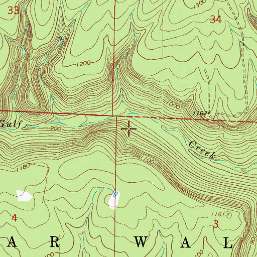 Topographic Map of Township of Bear Wallow (historical), AR