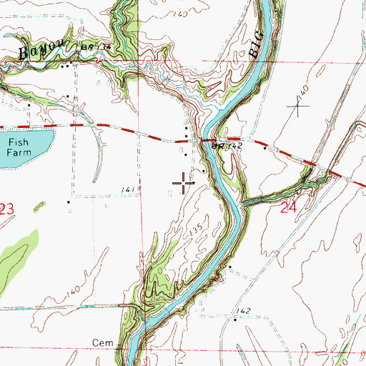 Topographic Map of Wilnot Chapel (historical), MS
