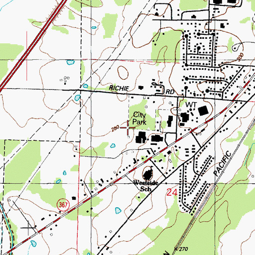Topographic Map of Township of York, AR
