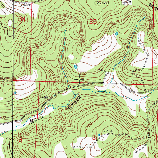 Topographic Map of Township of Purdy (historical), AR
